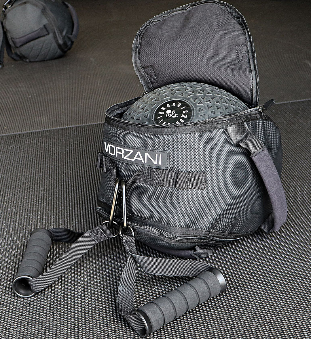 VORZANI Fit Sphere + App Bundle (11.5 Inch) — Covering, Handle Kit + 12 Months of the App · Weighted Ball Sold Separately