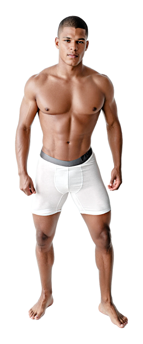 Boxer Brief w/ Athletic Suspension Sling (Beluga White)