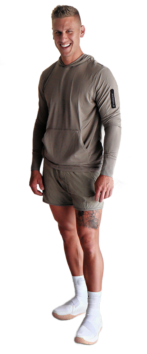 Triton - Quần short lai nam - Green Moray