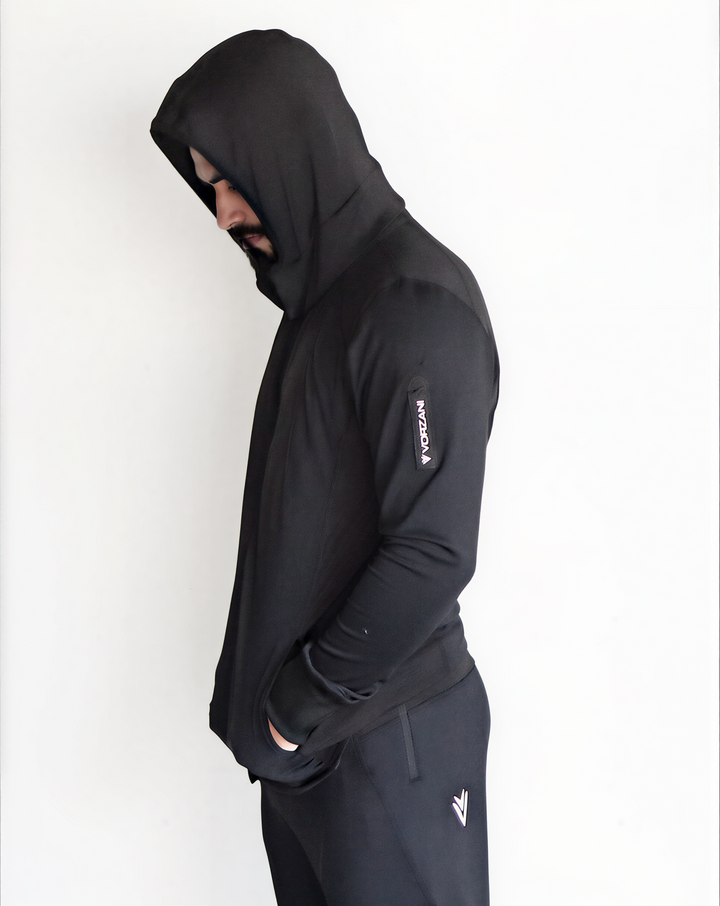 Manta Ray - Athletic Performance Jacket - Magnetic Hoodie/Converts 2 Backpack