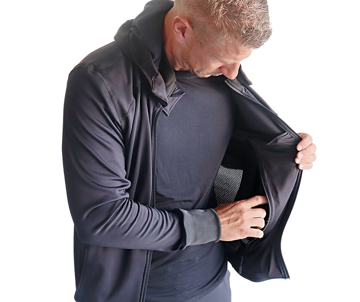 Manta Ray - Pickleball/Travel Jacket - Magnetic Hoodie/Converts 2 Backpack