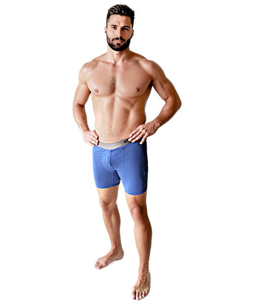 Boxer Brief w/ Athletic Suspension Sling (Blue Tang)