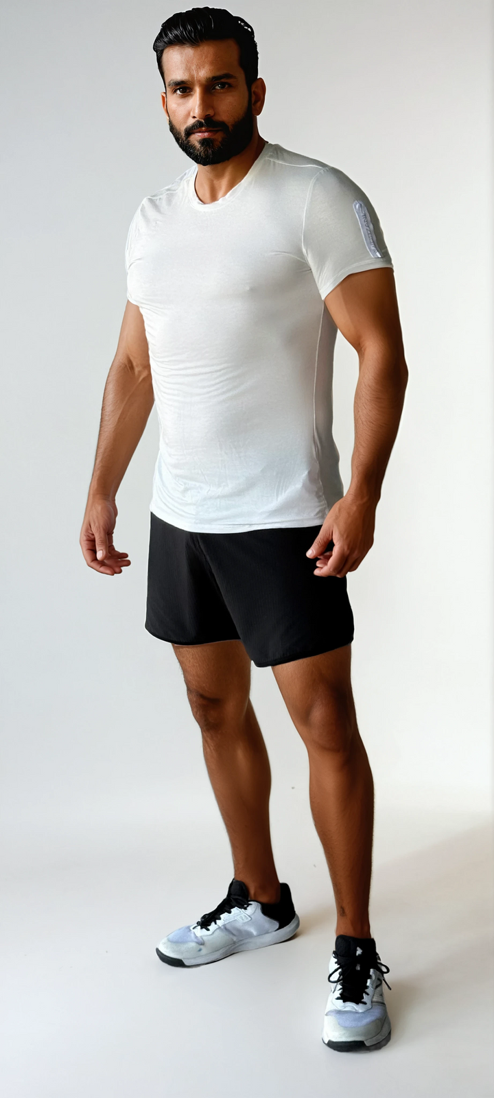Triton Performance Tee -  Beluga White