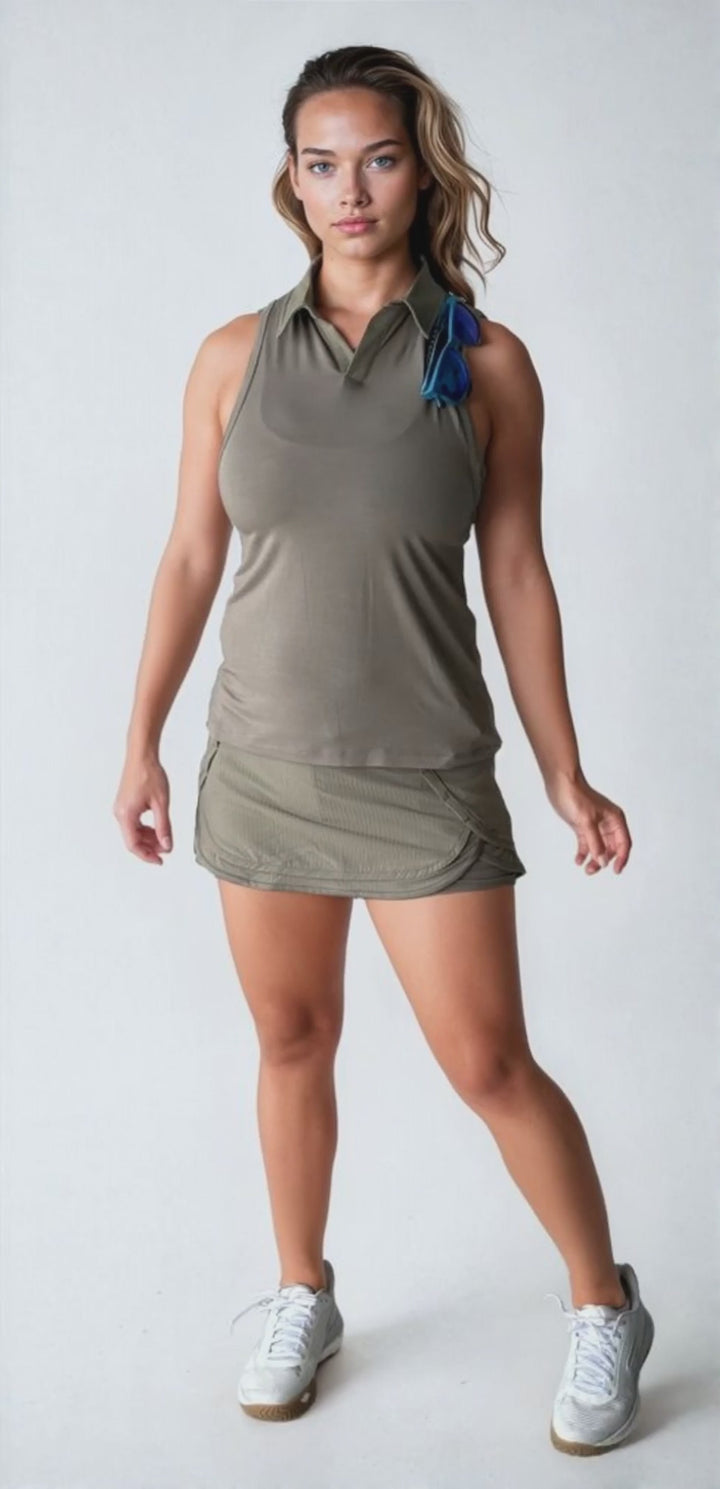 Triton Performance Skort - Green Moray