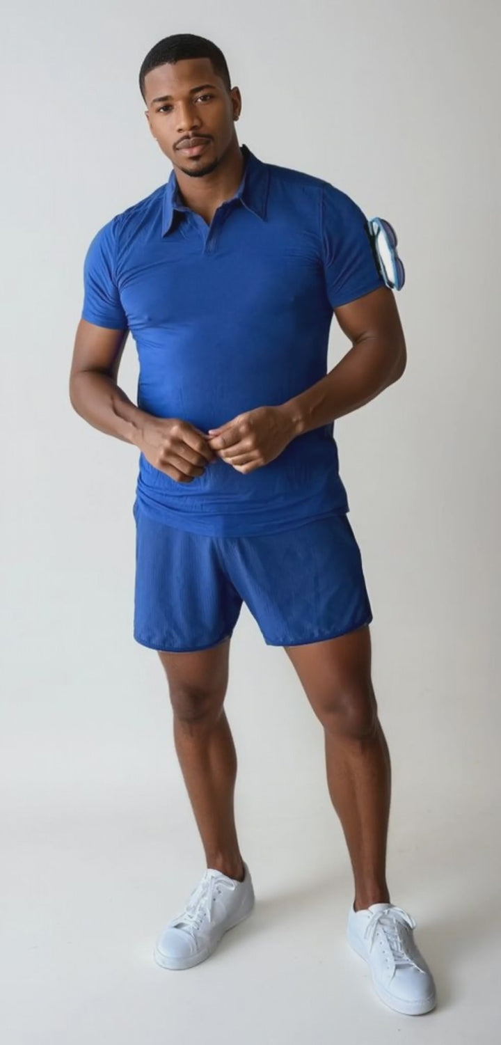 Triton Performance Polo - Blue Tang