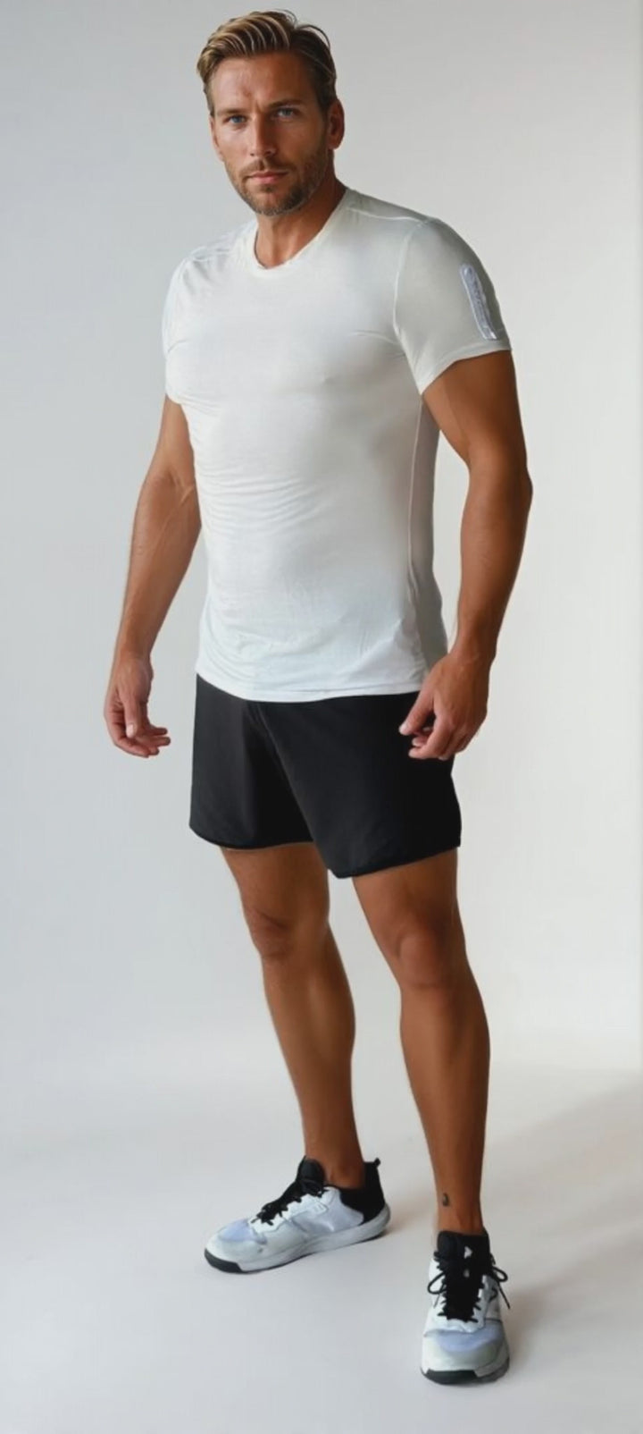 Triton Performance Tee -  Beluga White