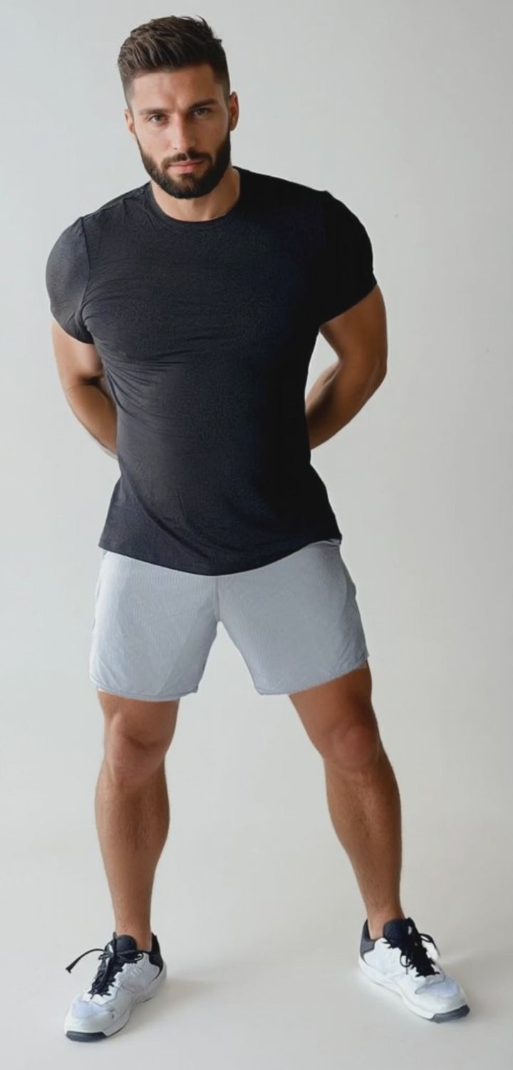 Triton Hybrid Short - Ocean Silver