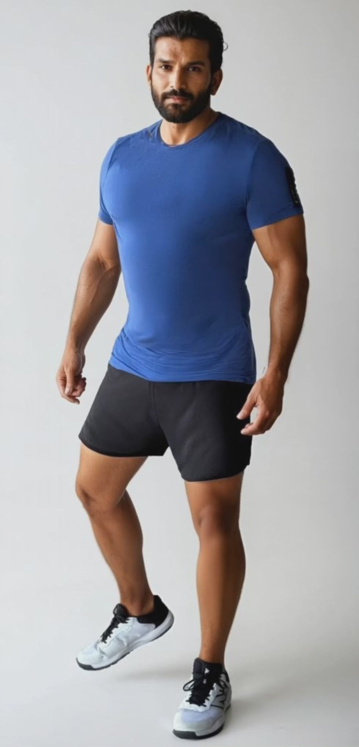 Triton Performance Tee -  Blue Tang